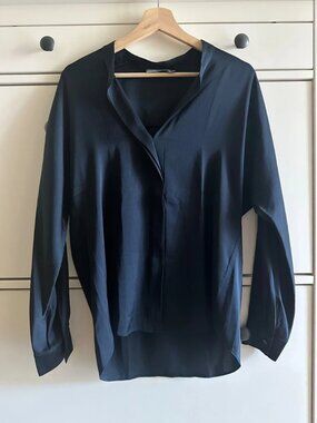 Vince Silk Blouse Navy US 4